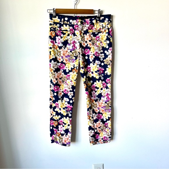 ANTHROPOLOGIE CARTONNIER Miniflora Charlie Ankle Trouser Pants—SZ. 4 - Picture 4 of 14
